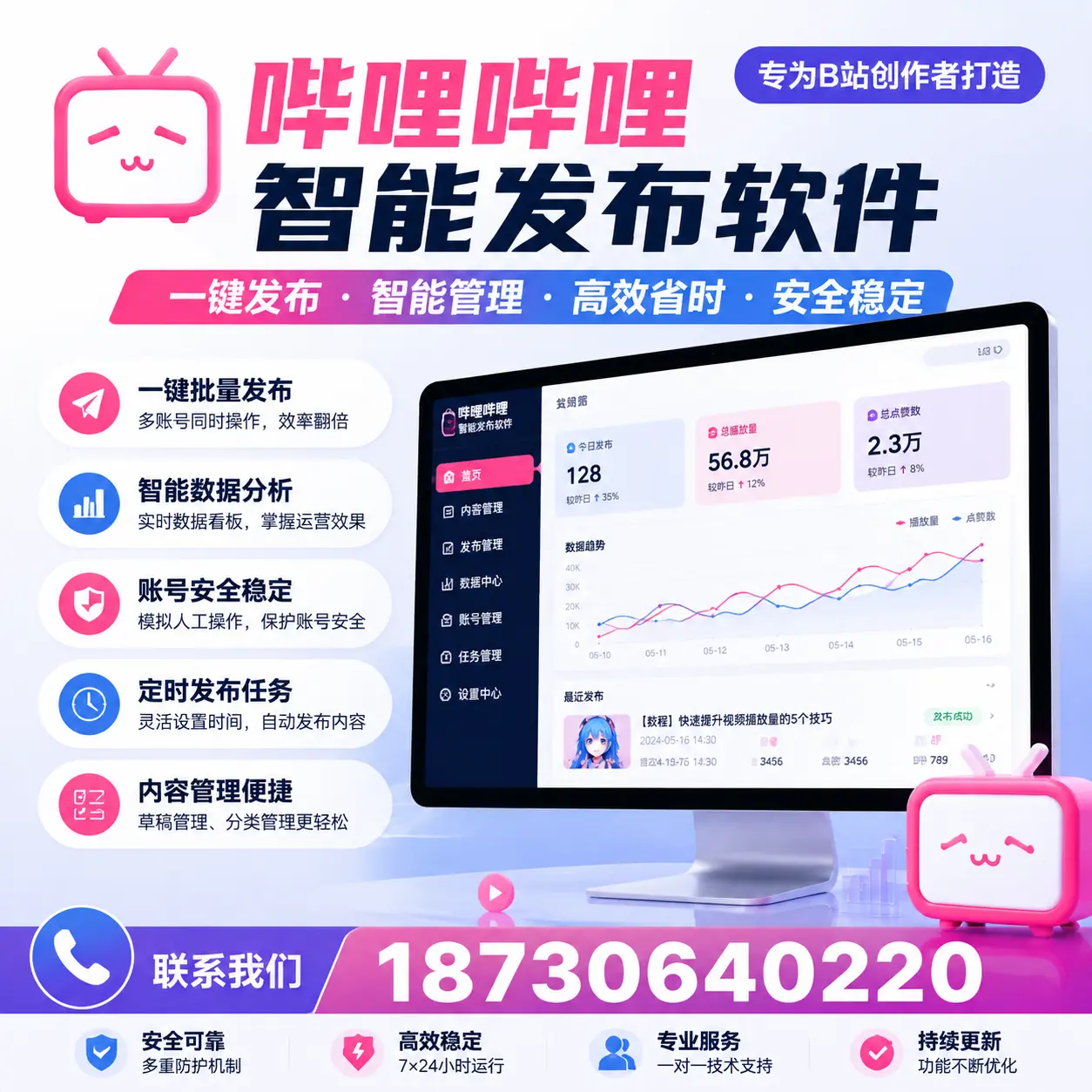 如何选择适合的哔哩哔哩智能发布软件？大理 用户必看